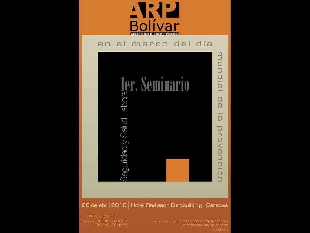 ARP Bolívar. Afiche Seminario