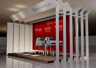 Stands personalizados y organización de eventos. Bayer, Diseño de Stand