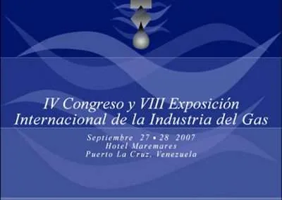 IV Congreso y VIII Exposición Internacional de la Industria del Gas. Aviso Petróleo YV