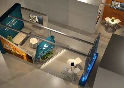 Stands para exposiciones. A&B - Stand en Petróleos de América 2024
